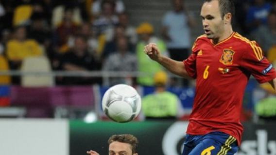 Andres Iniesta o Barcelonie