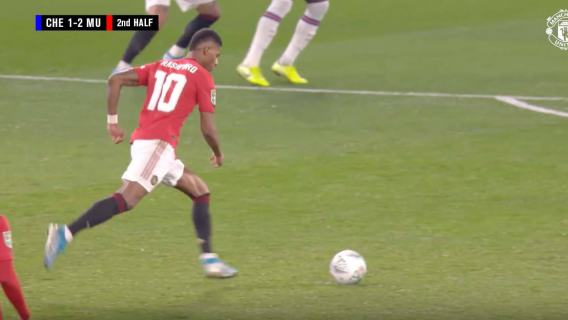 Marcus Rashford gol Chelsea
