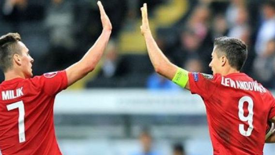 Robert Lewandowski i Arkadiusz Milik