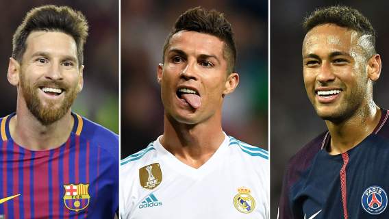Piłkarze, Messi, Ronaldo, Neymar