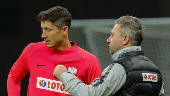 Robert Lewandowski i Jerzy Brzęczek